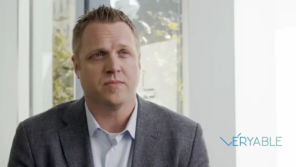 Still from Veryable customer interview video