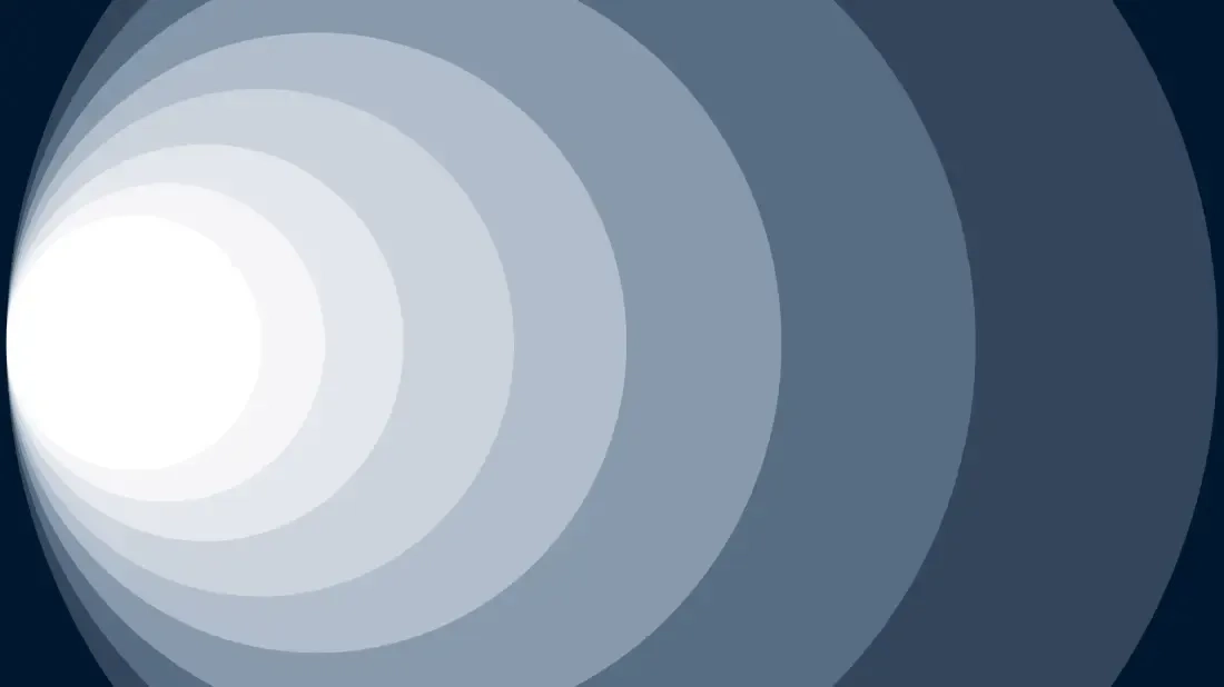 Fair chance month graphic with a gradient of circles